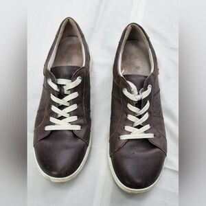 Josef Seibel Women's Brown Leather Sneakers - Size 38